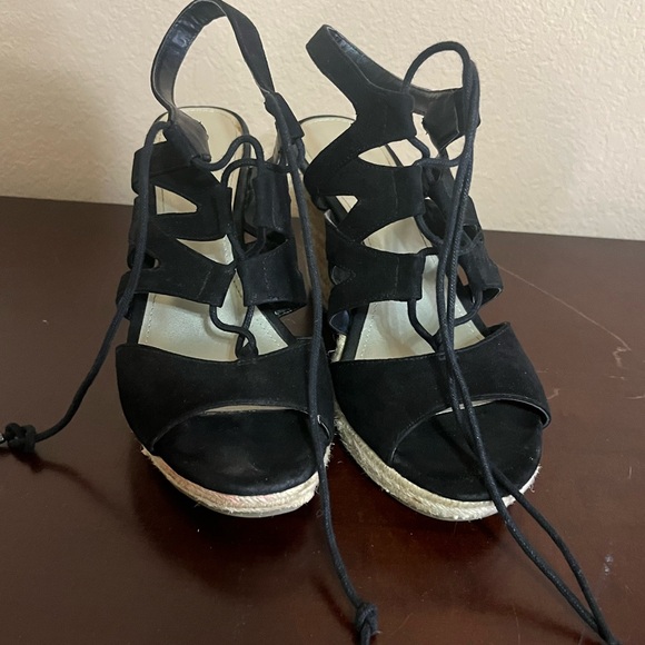 A.n.a Womens Espadrille Wedges Heels Size 9 - Picture 2 of 6